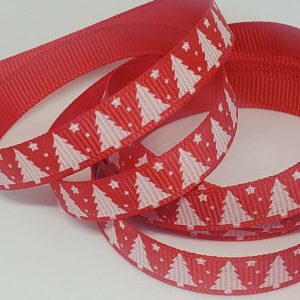 9mm Printed Grosgrain Christmas Ribbon